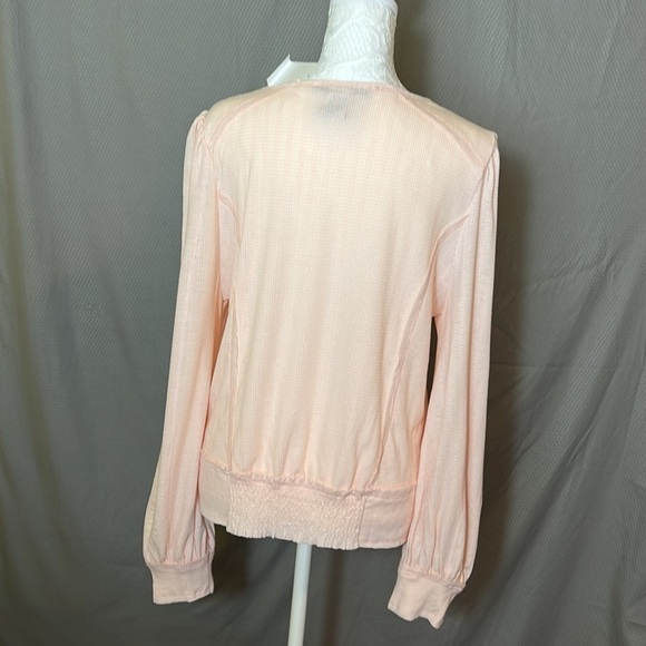 American Rag Light Pink Flag Button Top with Lace Detail - Size Large, NWT - Picture 6 of 9